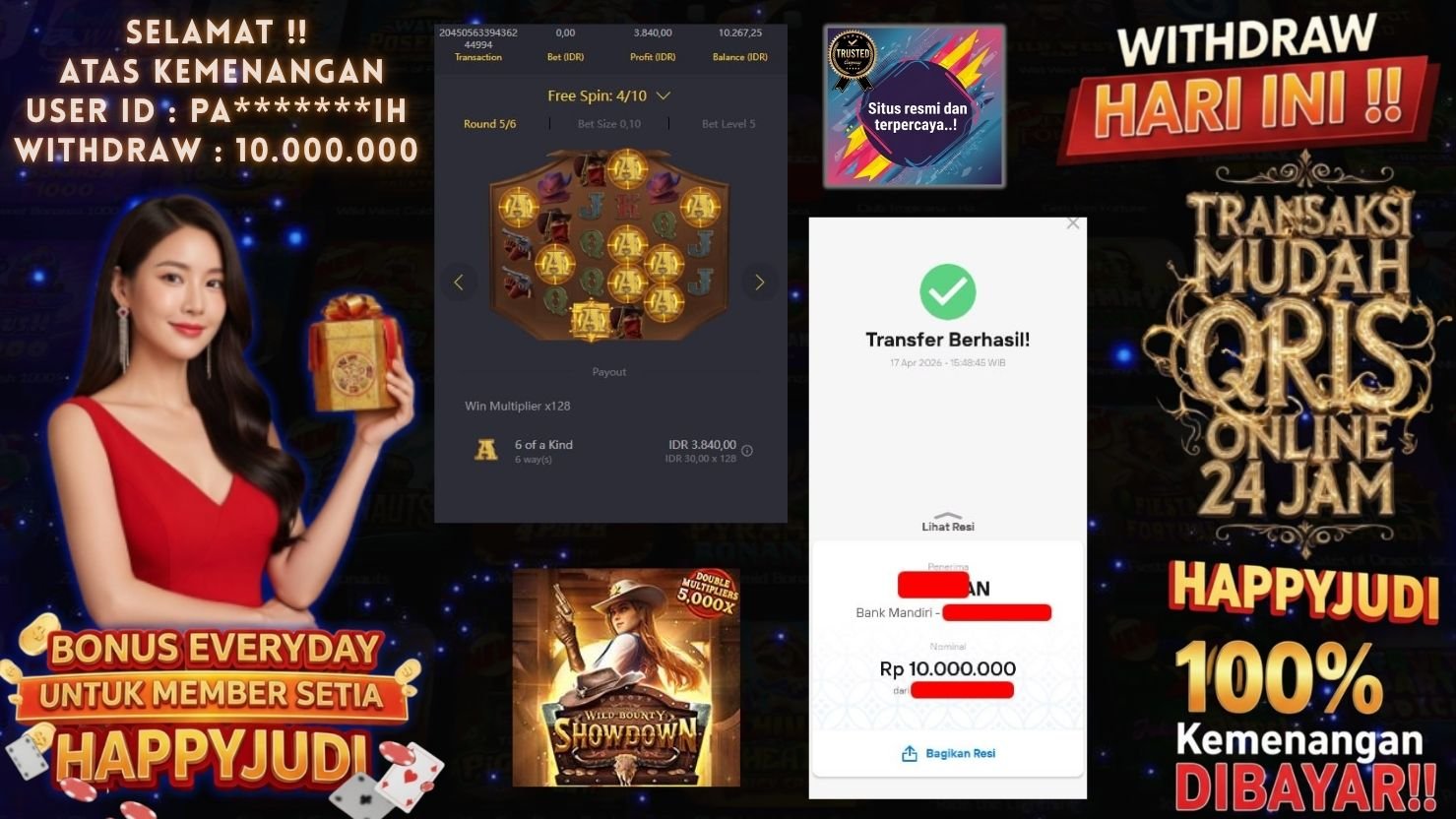 HAPPYJUDI JACKPOT SLOT WILD BOUNTY SHOWDOWN